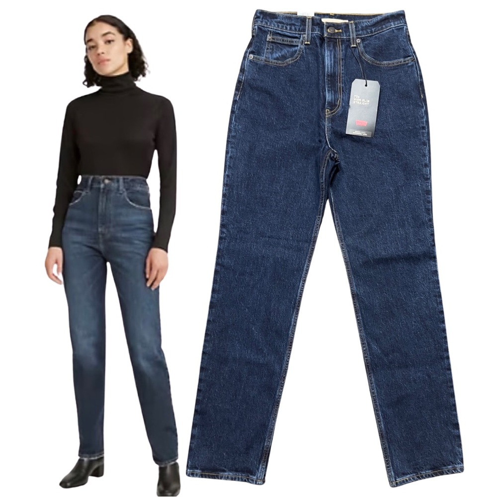 Levis Premium 70s High Slim Straight Jean Sonoma Wash - Picture 6 of 12